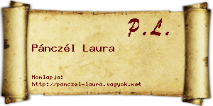 Pánczél Laura névjegykártya